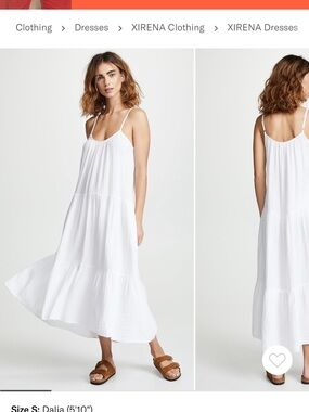XiRENA White Tiered Maxi Coverup Dress